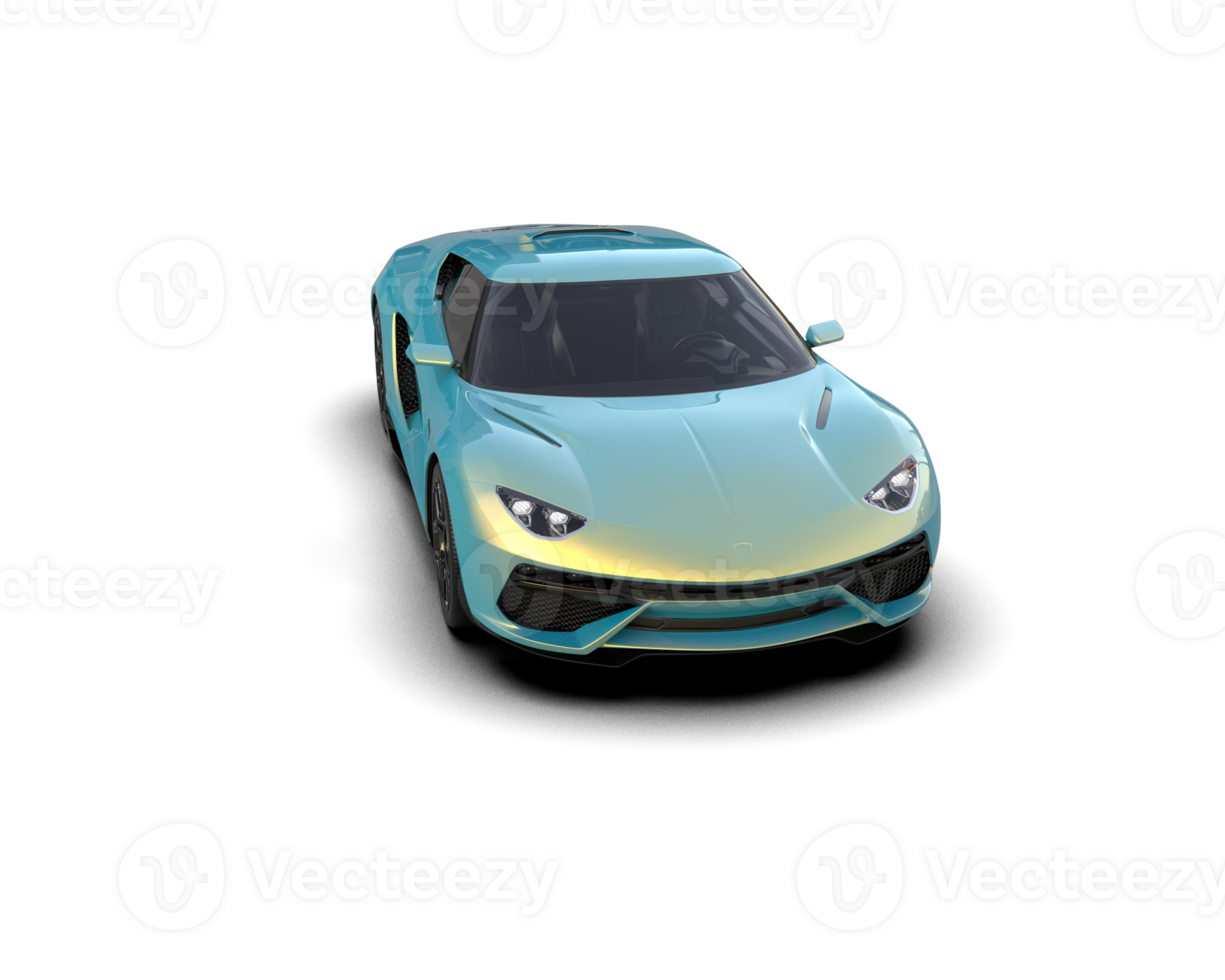 Realistic sport car isolated on background. 3d rendering - illustration png