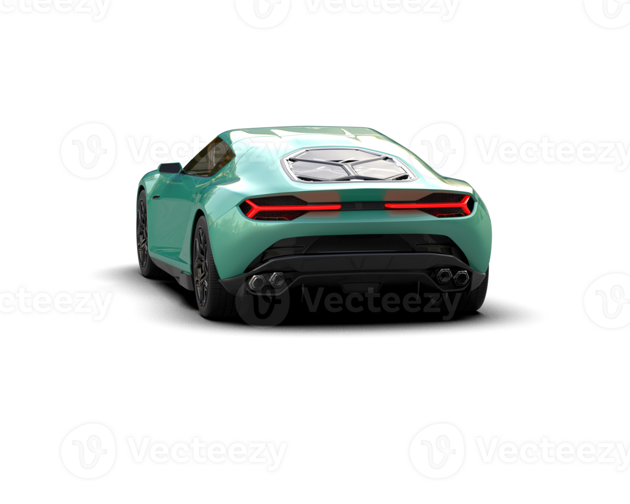 Realistic sport car isolated on background. 3d rendering - illustration png