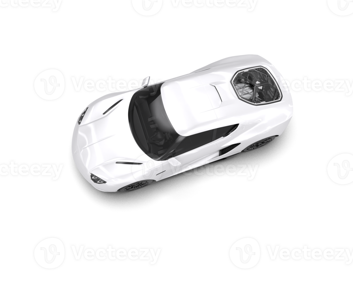 Realistic sport car isolated on background. 3d rendering - illustration png