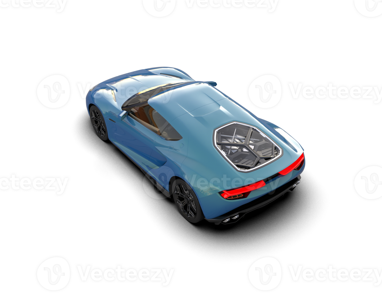 Realistic sport car isolated on background. 3d rendering - illustration png