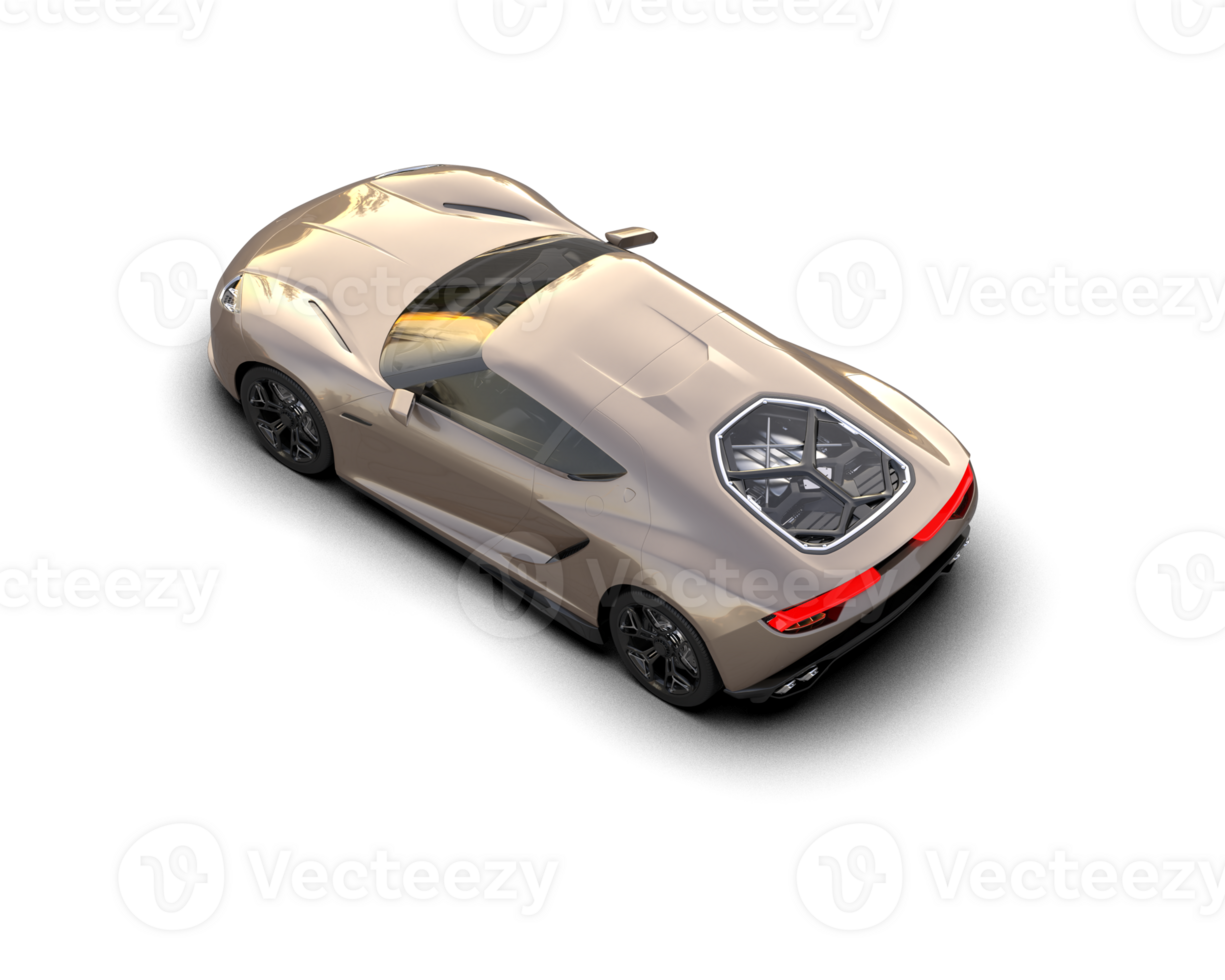 Realistic sport car isolated on background. 3d rendering - illustration png