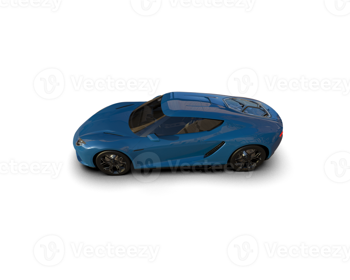 Realistic sport car isolated on background. 3d rendering - illustration png