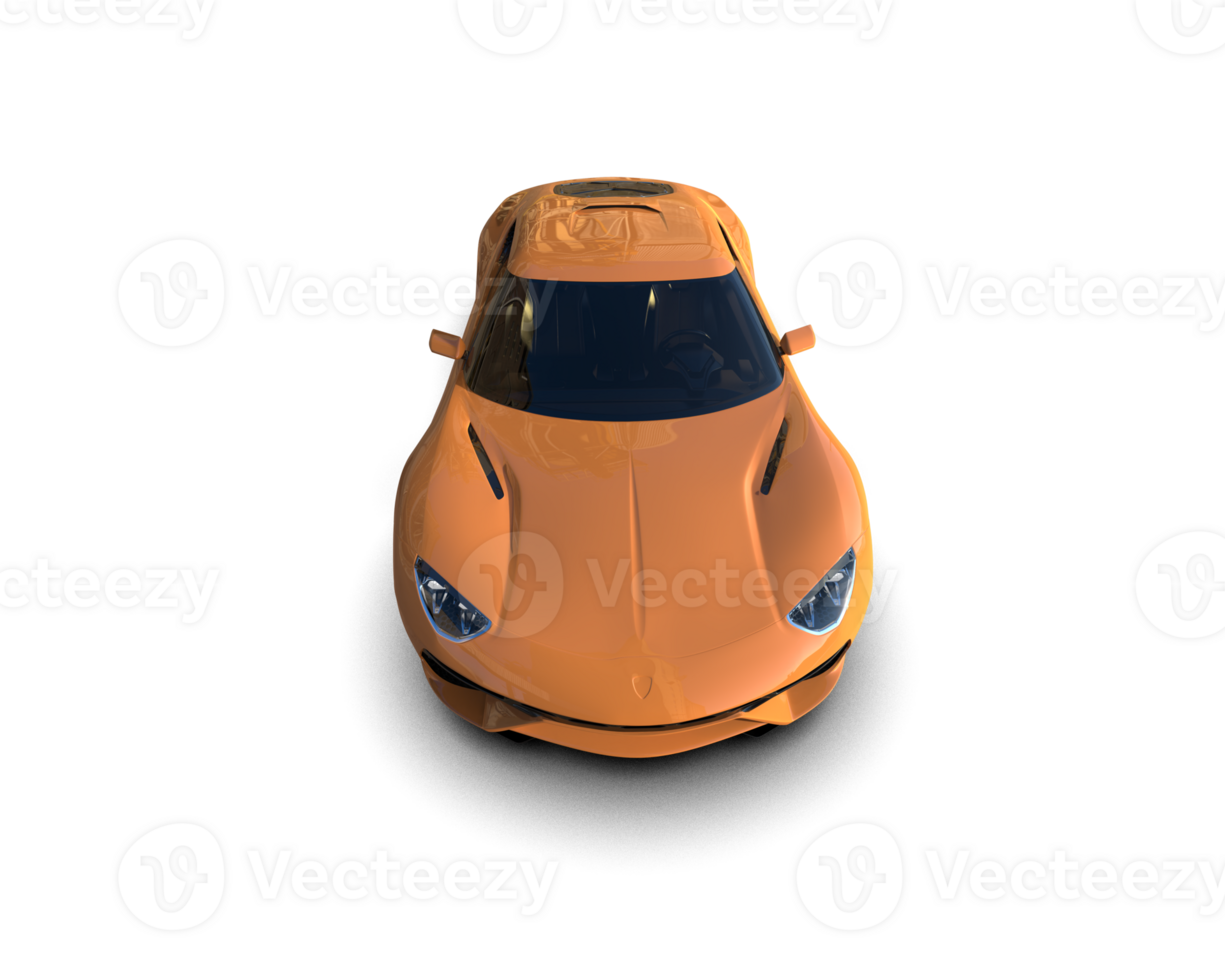 Realistic sport car isolated on background. 3d rendering - illustration png