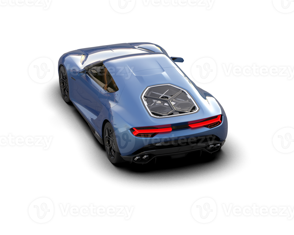 Realistic sport car isolated on background. 3d rendering - illustration png
