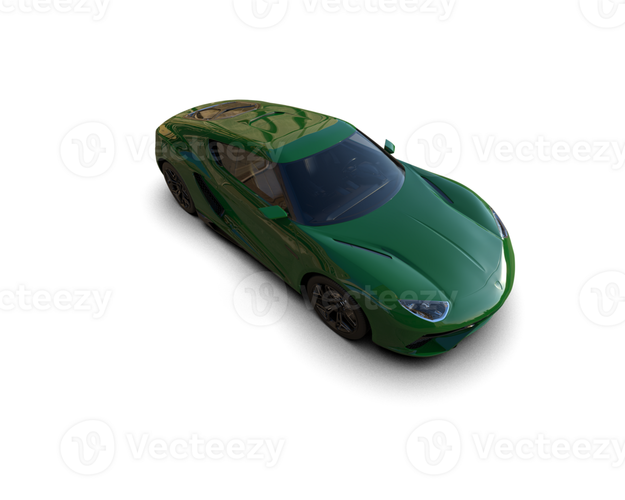 Realistic sport car isolated on background. 3d rendering - illustration png