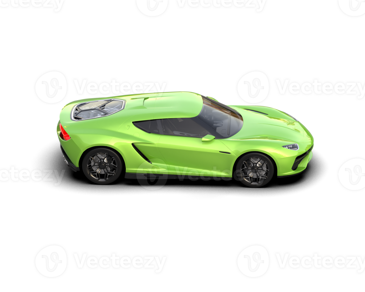 Realistic sport car isolated on background. 3d rendering - illustration png