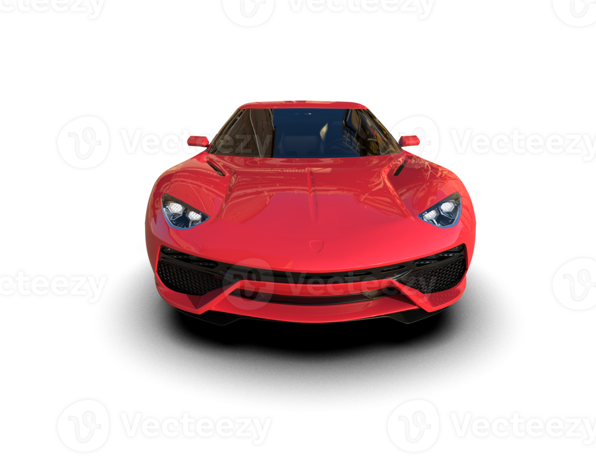 Realistic sport car isolated on background. 3d rendering - illustration png
