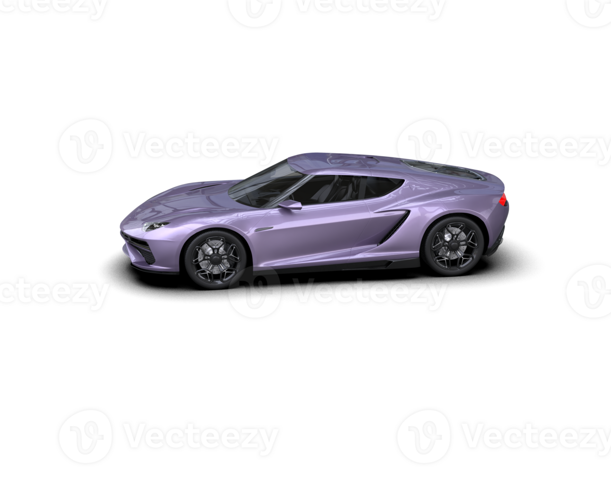 Realistic sport car isolated on background. 3d rendering - illustration png