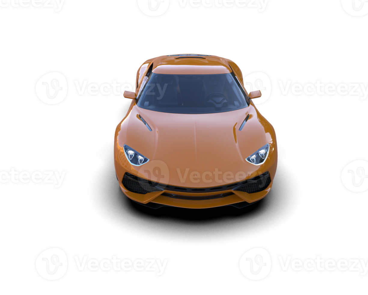 Realistic sport car isolated on background. 3d rendering - illustration png