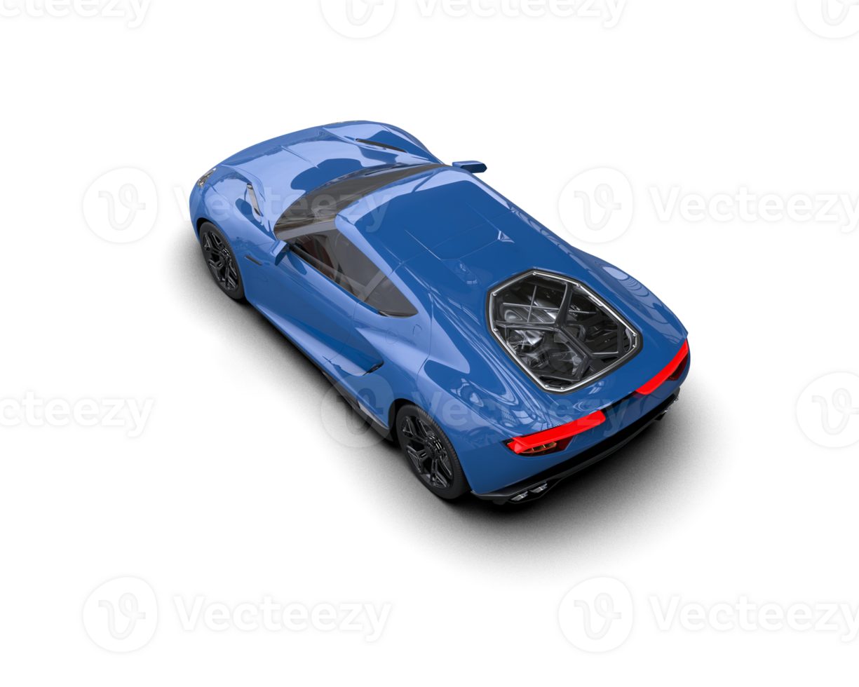 Realistic sport car isolated on background. 3d rendering - illustration png