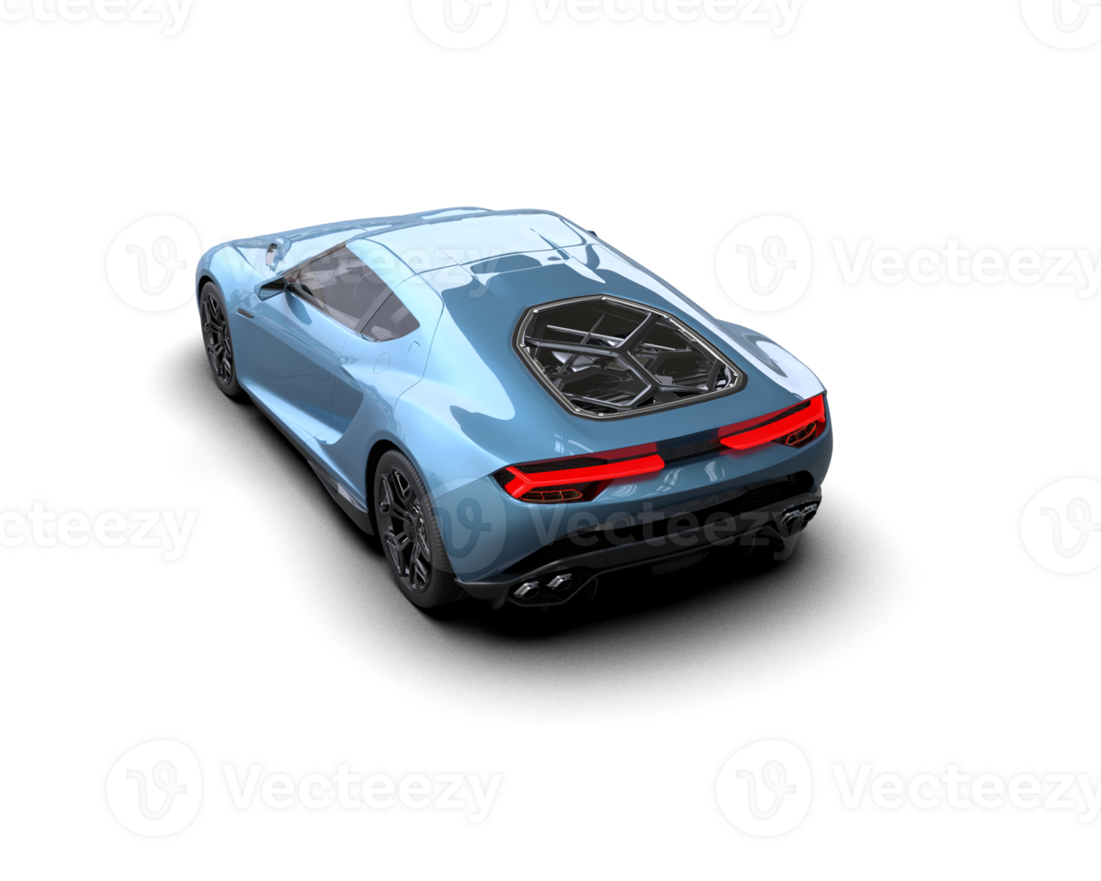 Realistic sport car isolated on background. 3d rendering - illustration png
