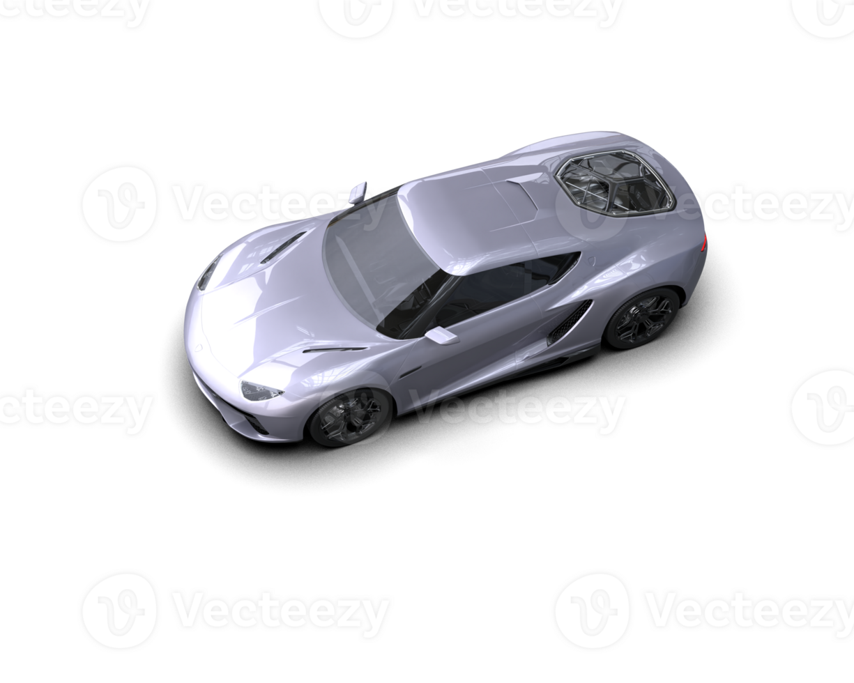 Realistic sport car isolated on background. 3d rendering - illustration png