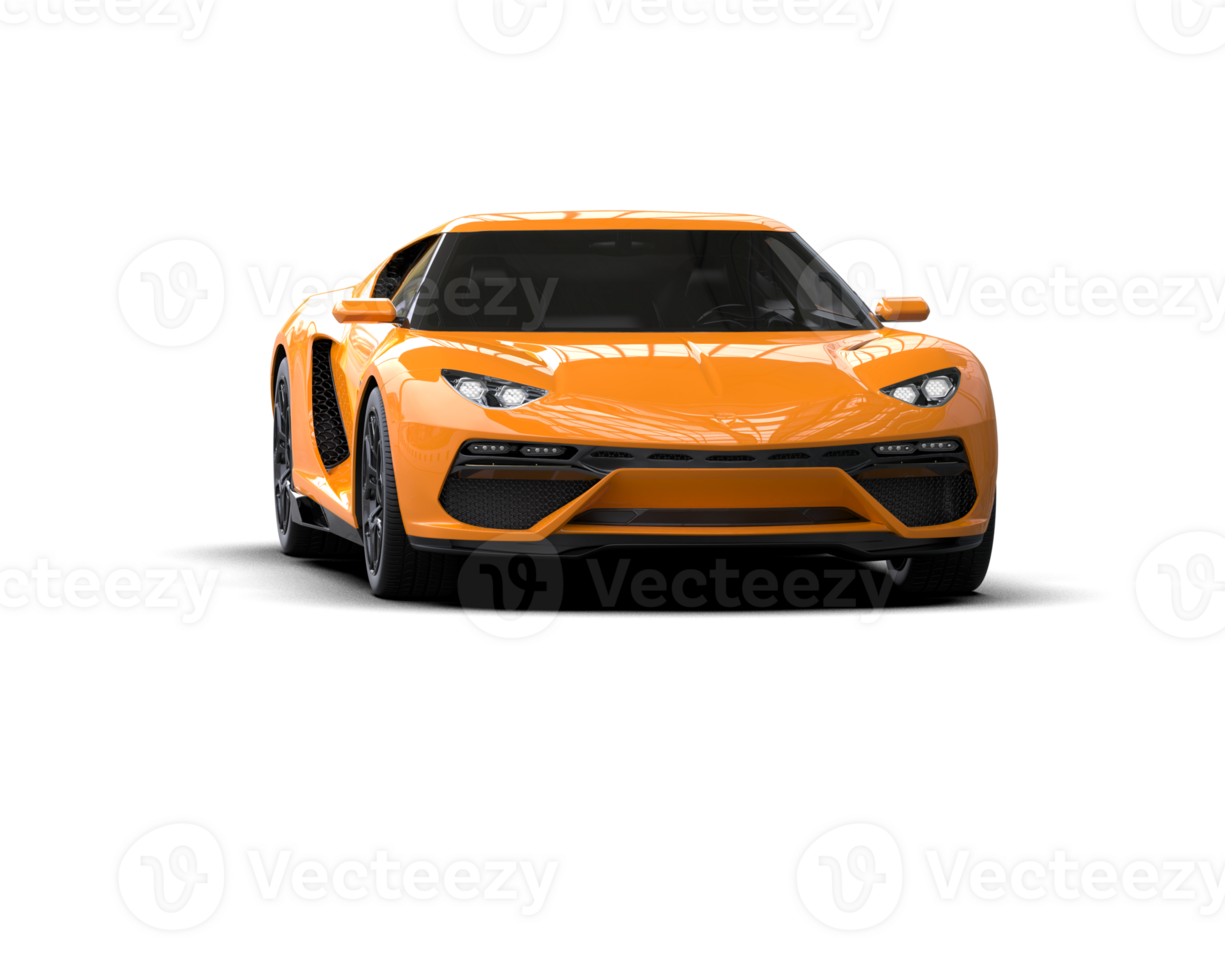 Realistic sport car isolated on background. 3d rendering - illustration png