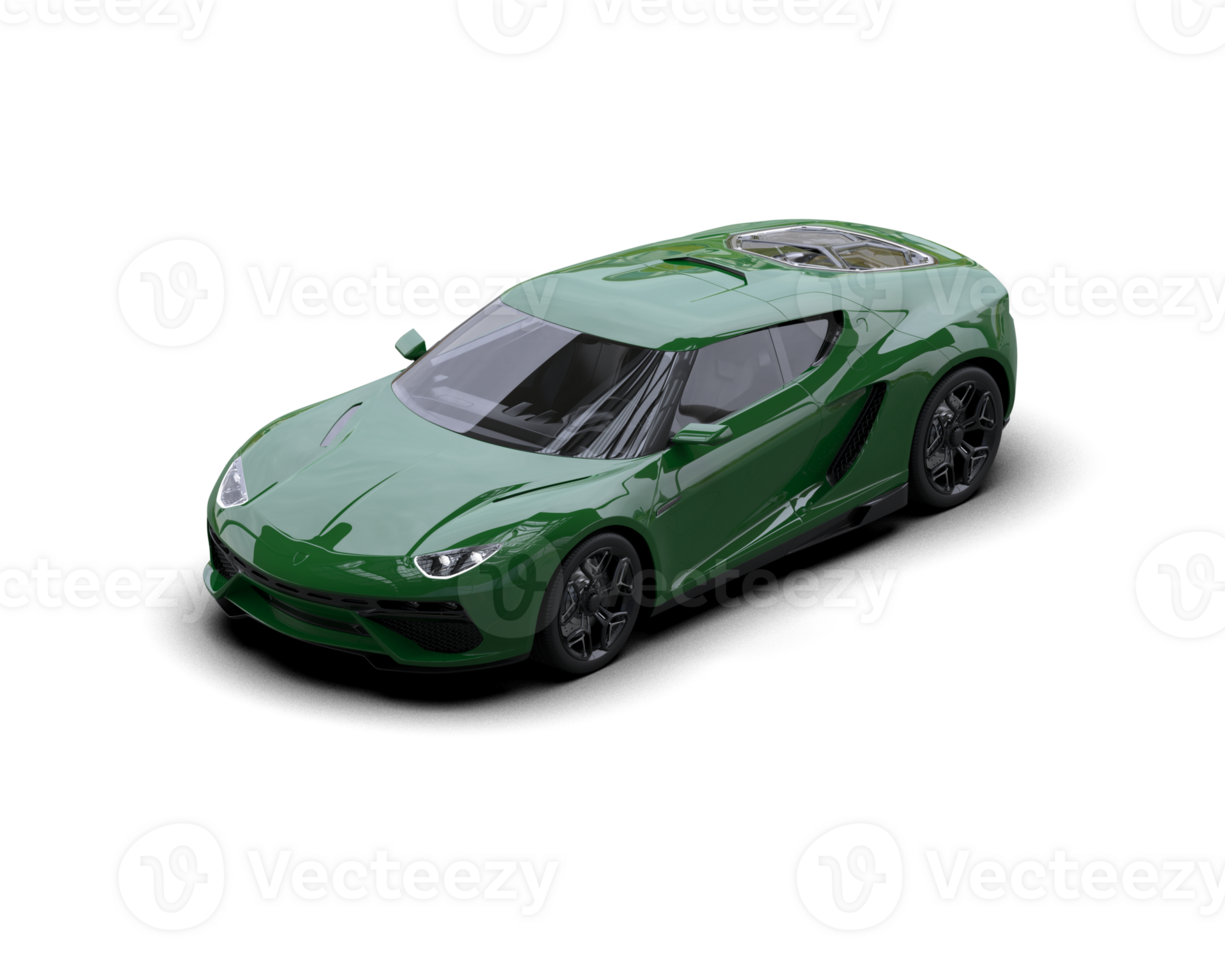 Realistic sport car isolated on background. 3d rendering - illustration png