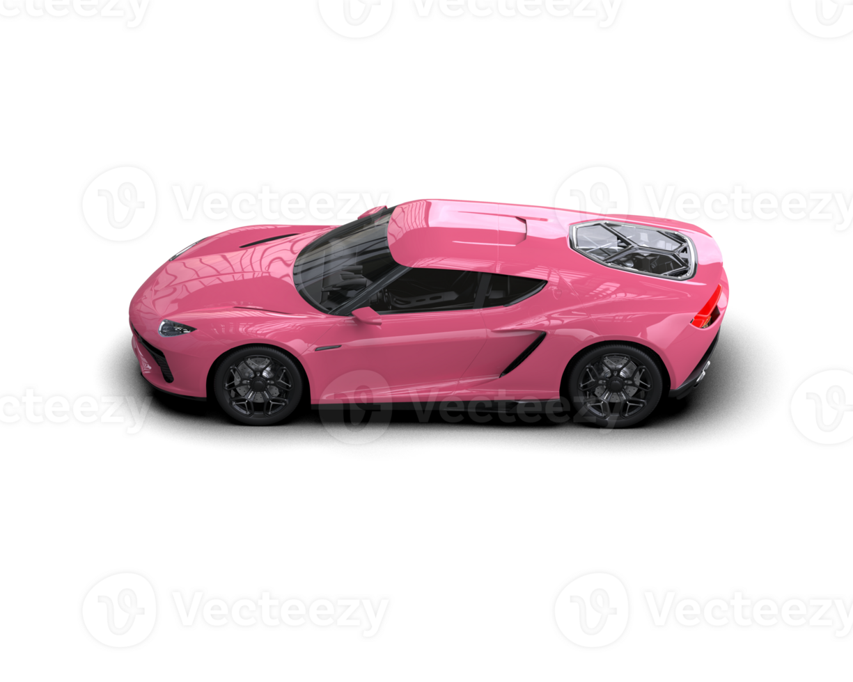 Realistic sport car isolated on background. 3d rendering - illustration png