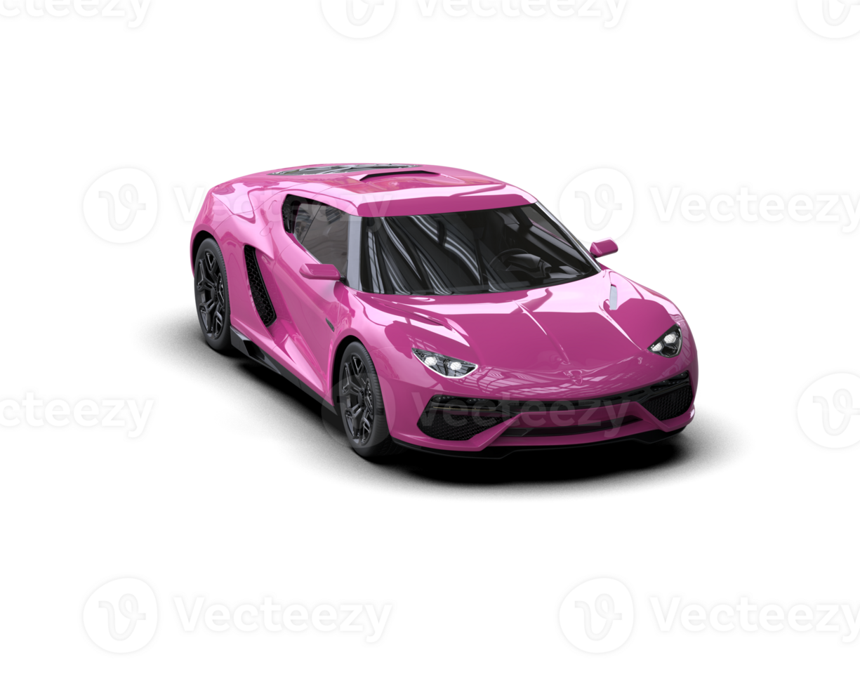 Realistic sport car isolated on background. 3d rendering - illustration png