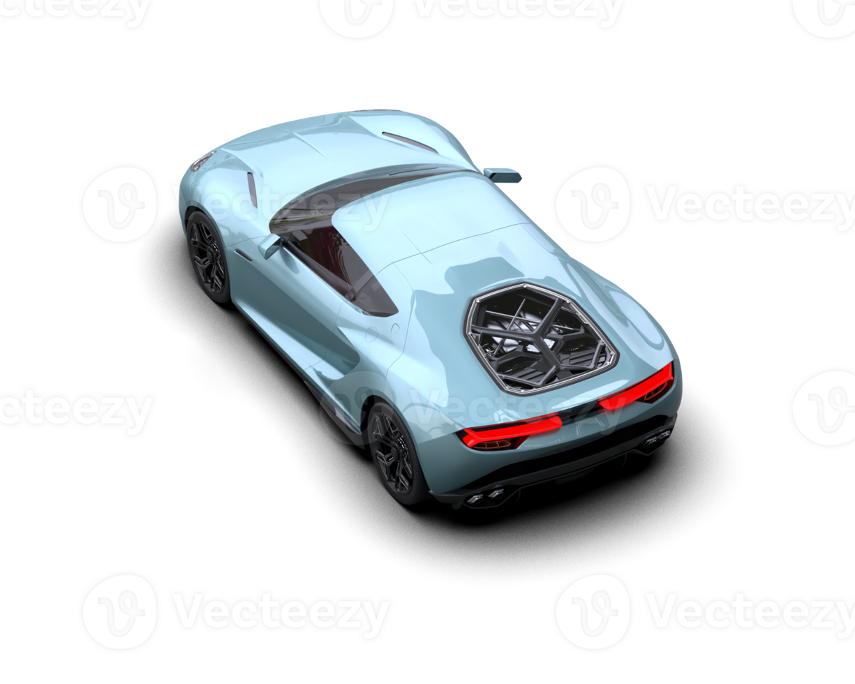 Realistic sport car isolated on background. 3d rendering - illustration png