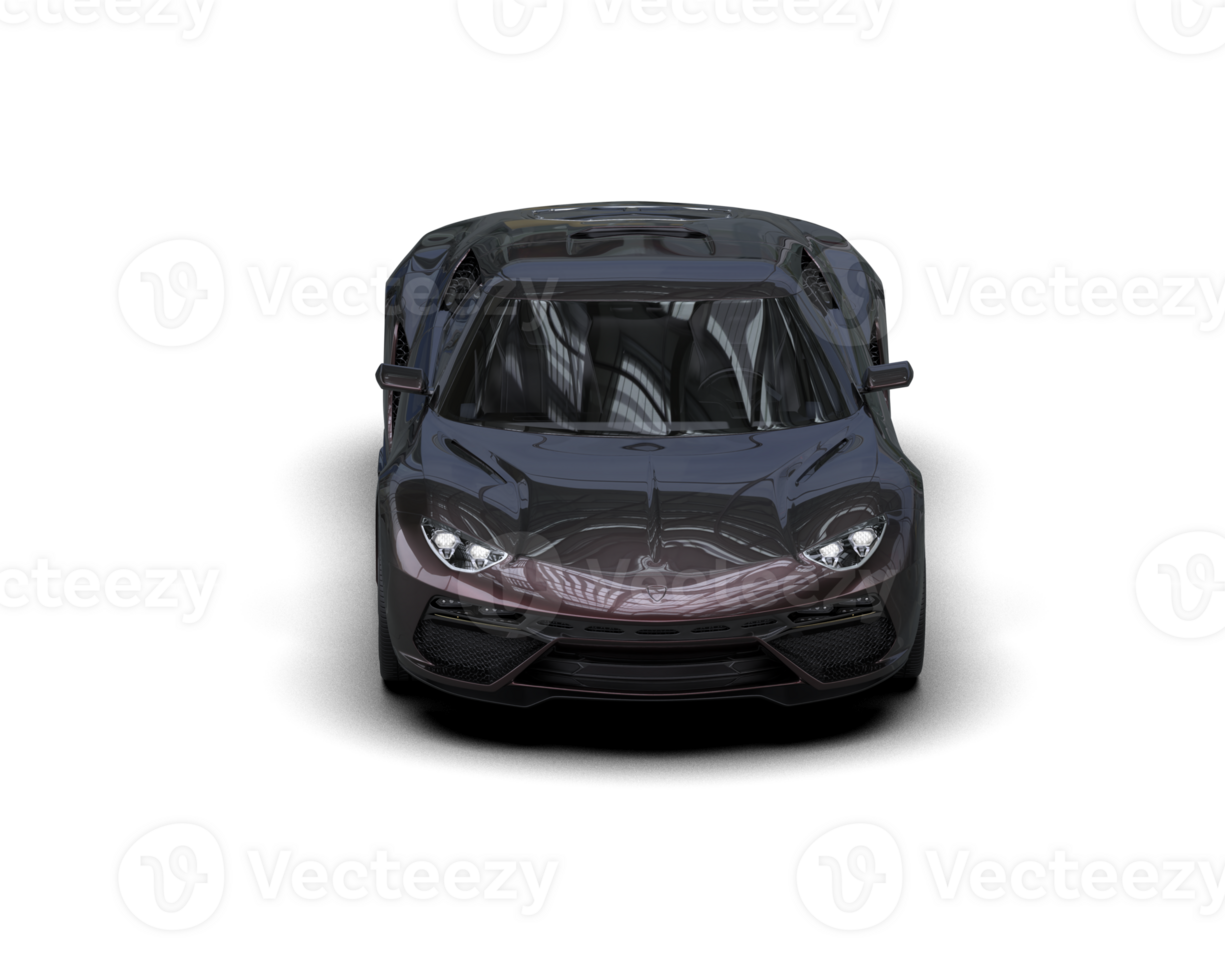 Realistic sport car isolated on background. 3d rendering - illustration png