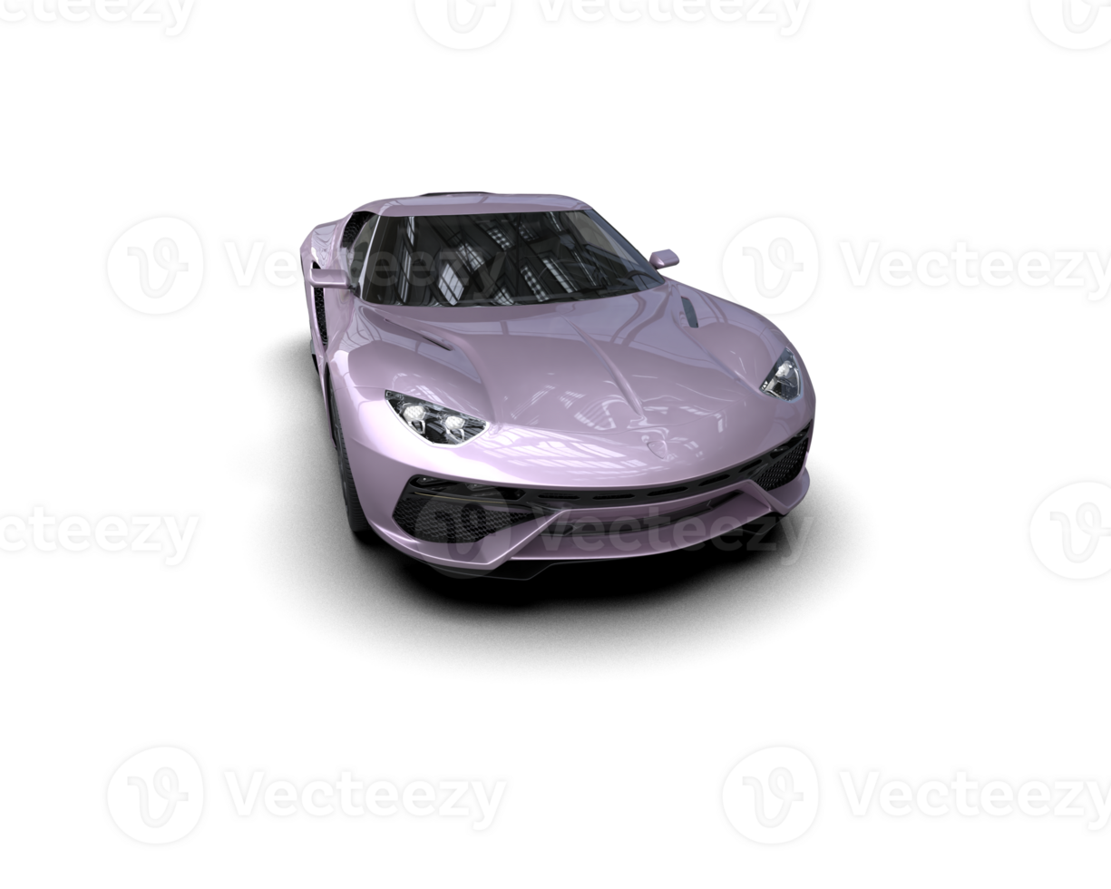 Realistic sport car isolated on background. 3d rendering - illustration png