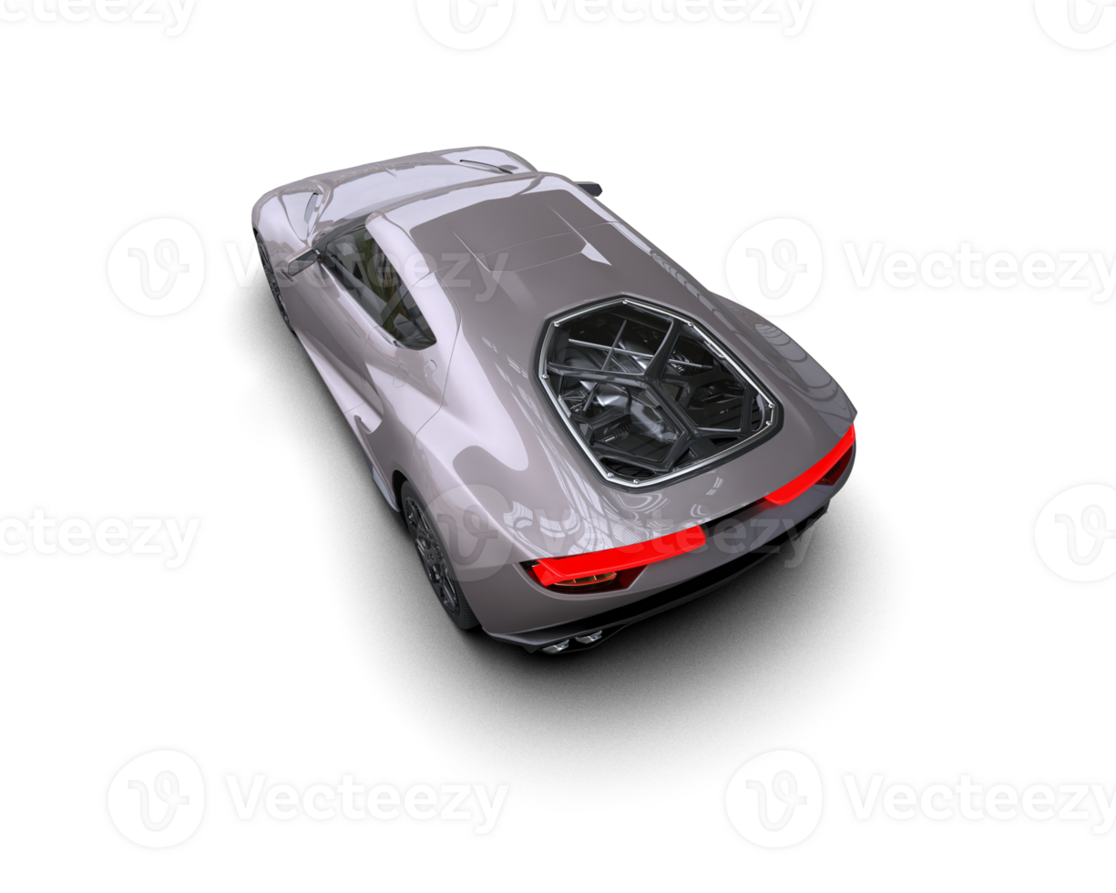 Realistic sport car isolated on background. 3d rendering - illustration png