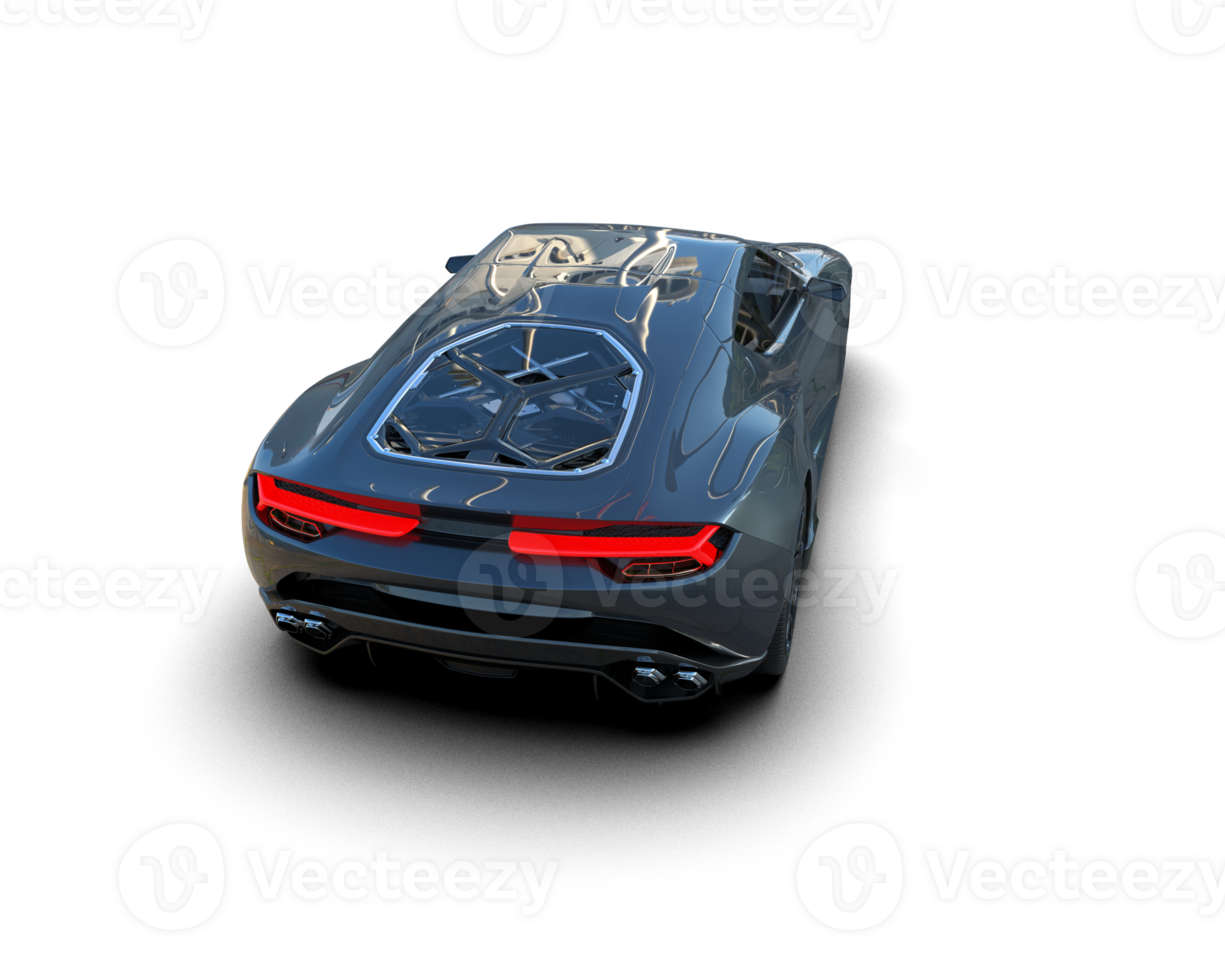 Realistic sport car isolated on background. 3d rendering - illustration png