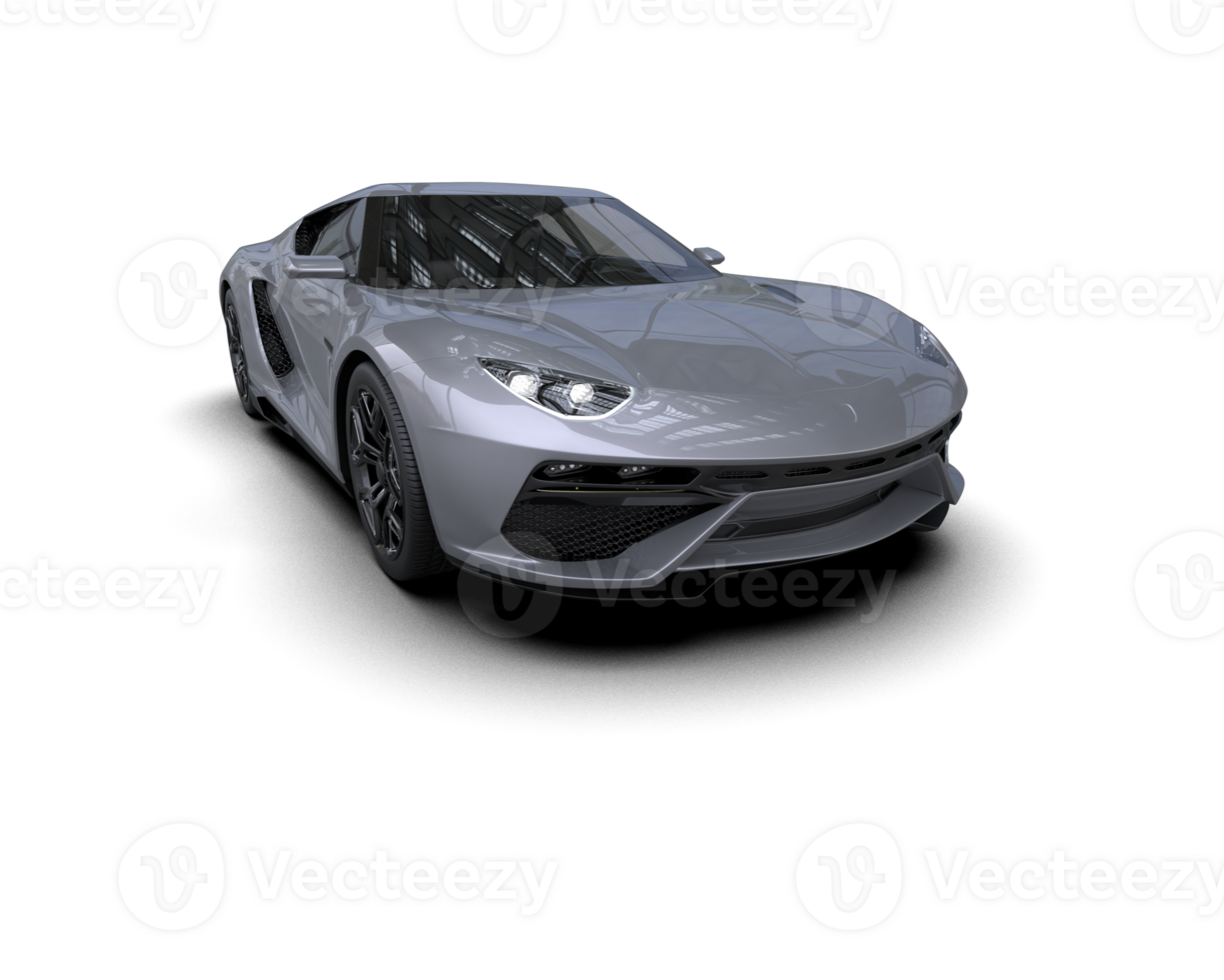 Realistic sport car isolated on background. 3d rendering - illustration png