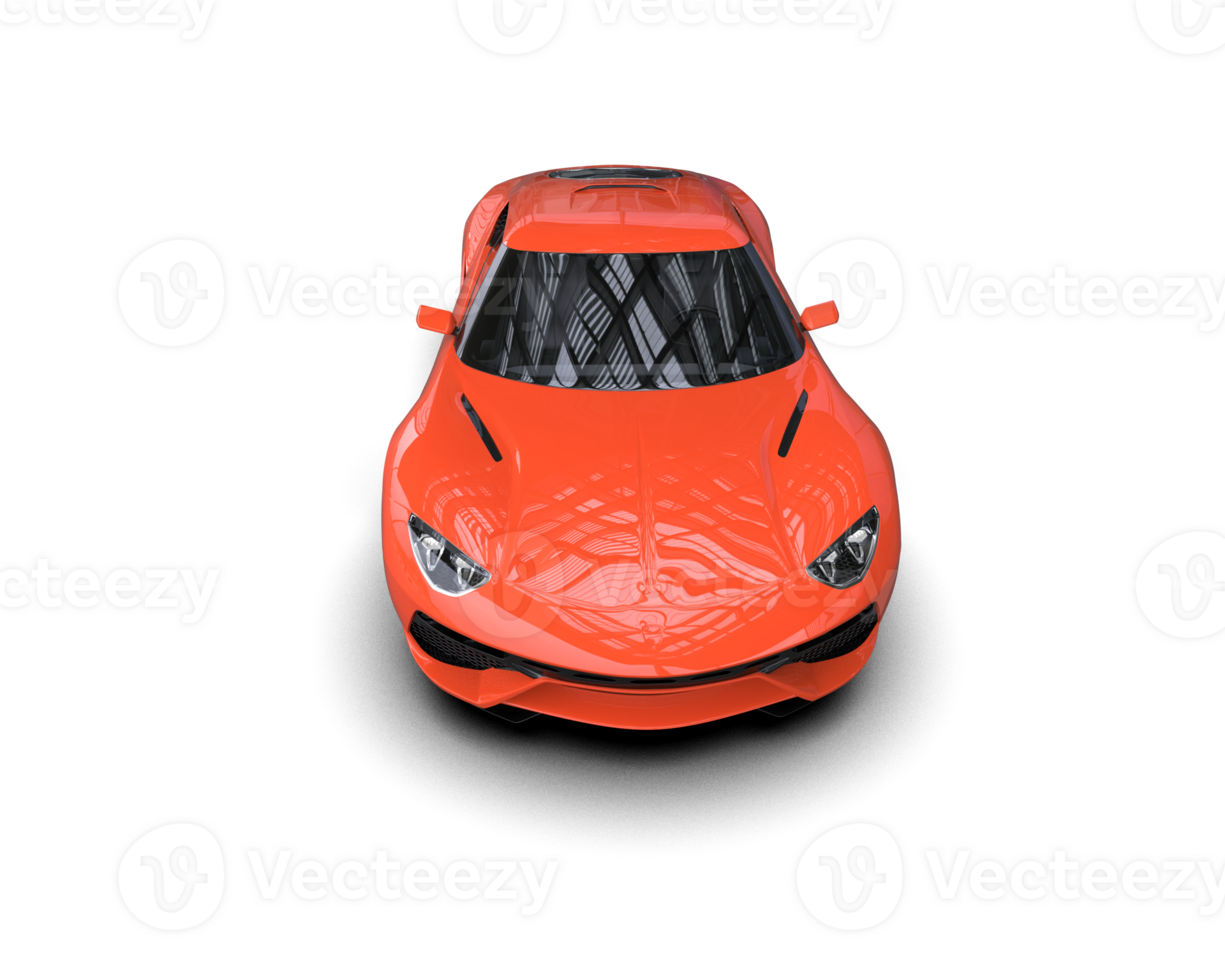 Realistic sport car isolated on background. 3d rendering - illustration png