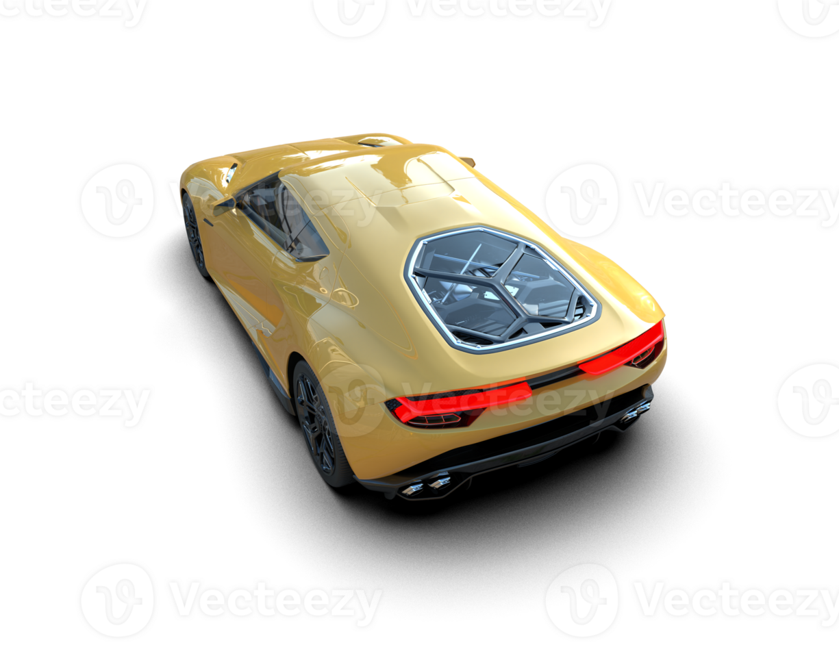 Realistic sport car isolated on background. 3d rendering - illustration png