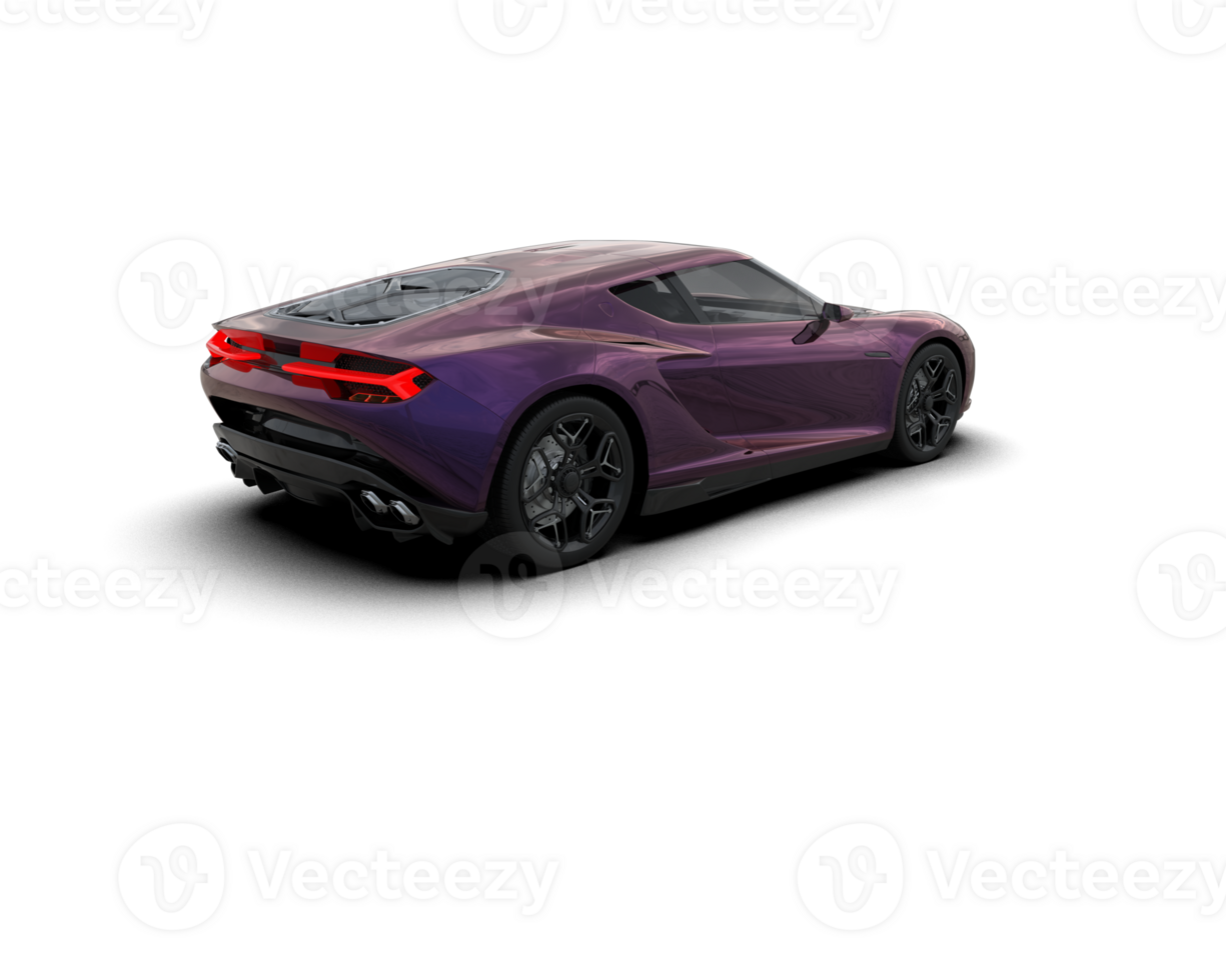 Realistic sport car isolated on background. 3d rendering - illustration png