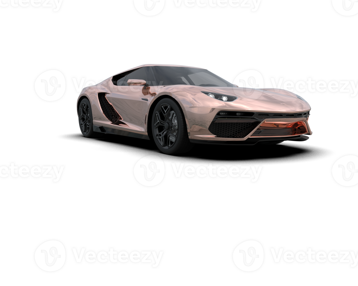 Realistic sport car isolated on background. 3d rendering - illustration png
