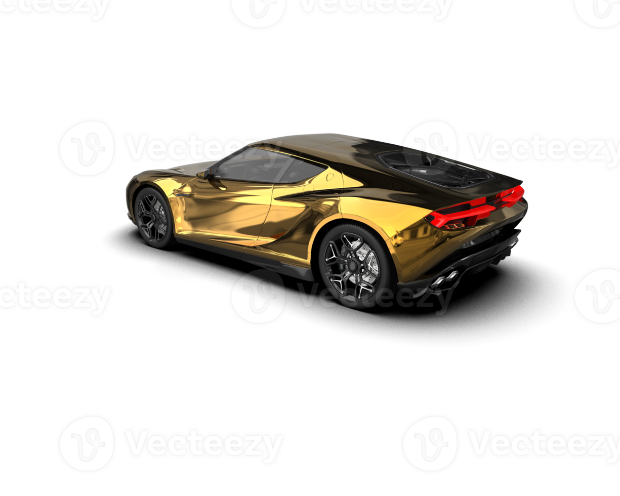 Realistic sport car isolated on background. 3d rendering - illustration png
