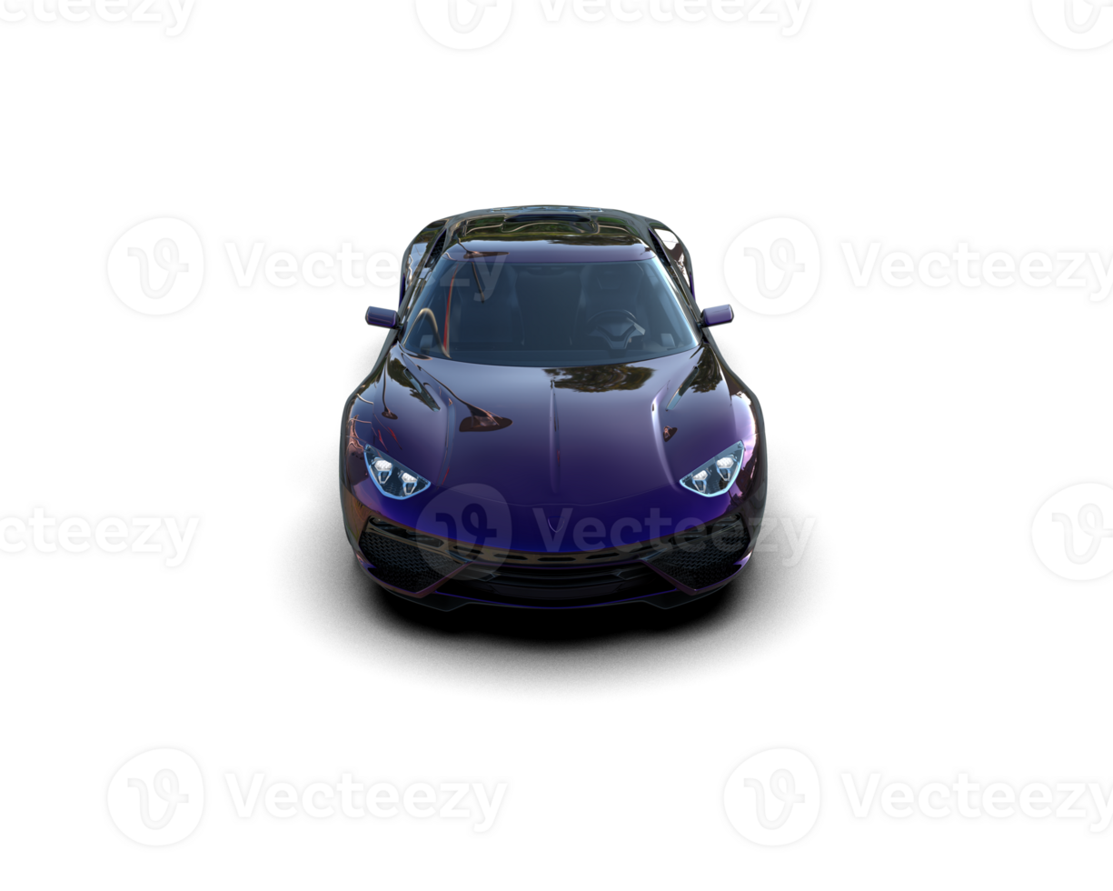 Realistic sport car isolated on background. 3d rendering - illustration png