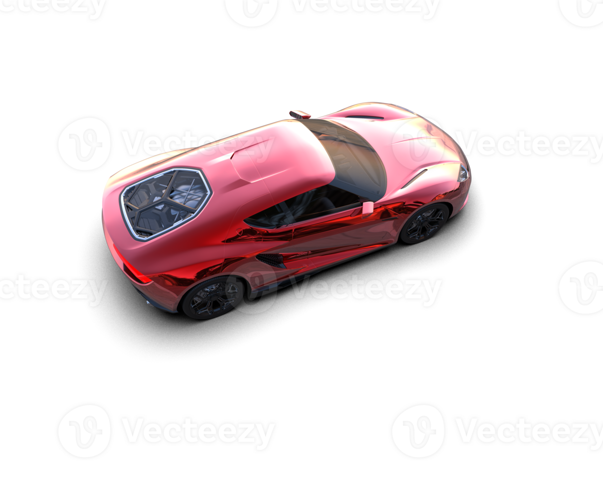 Realistic sport car isolated on background. 3d rendering - illustration png
