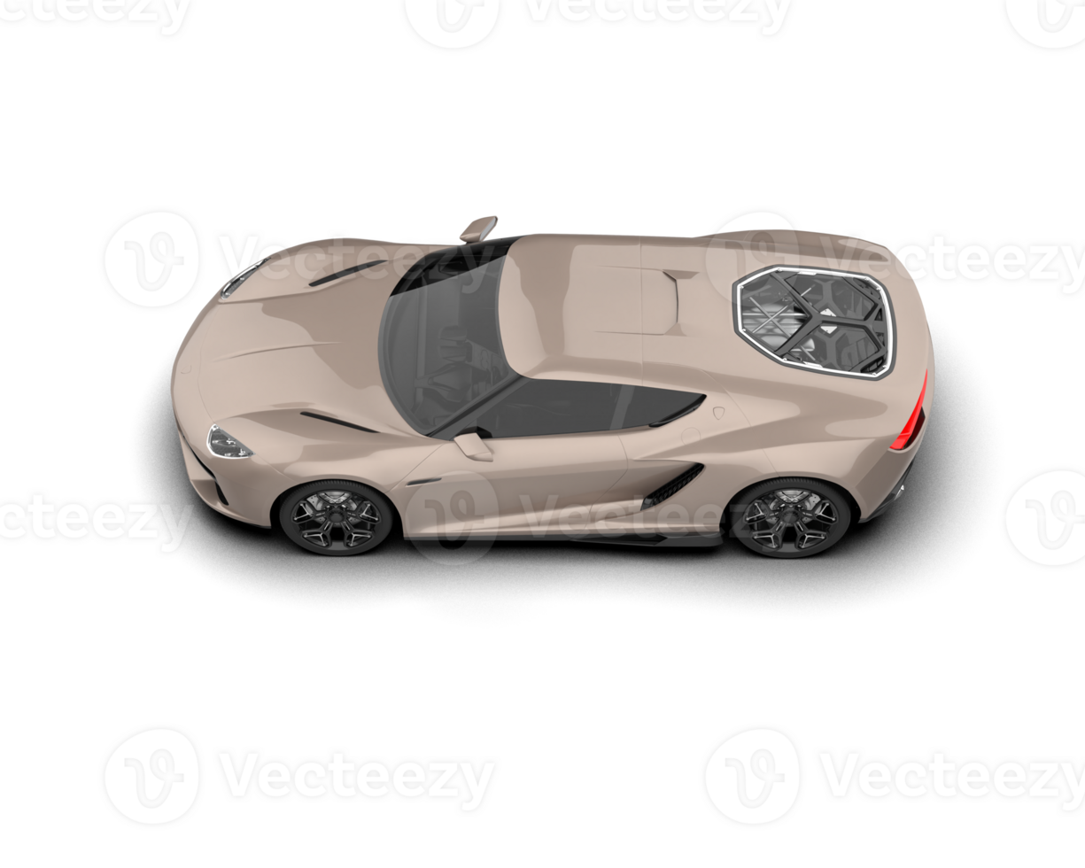 Realistic sport car isolated on background. 3d rendering - illustration png