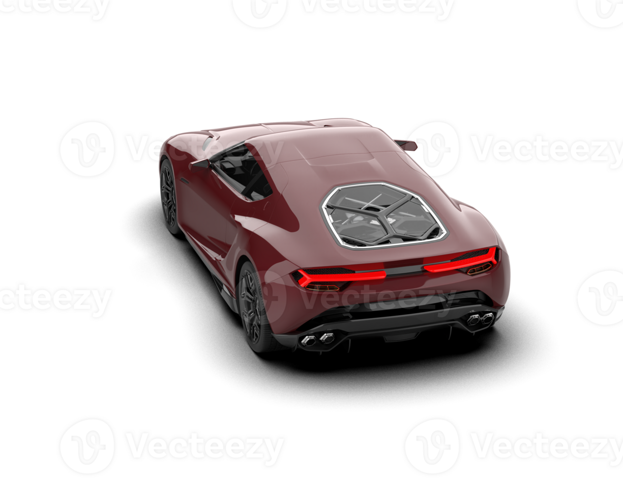 Realistic sport car isolated on background. 3d rendering - illustration png
