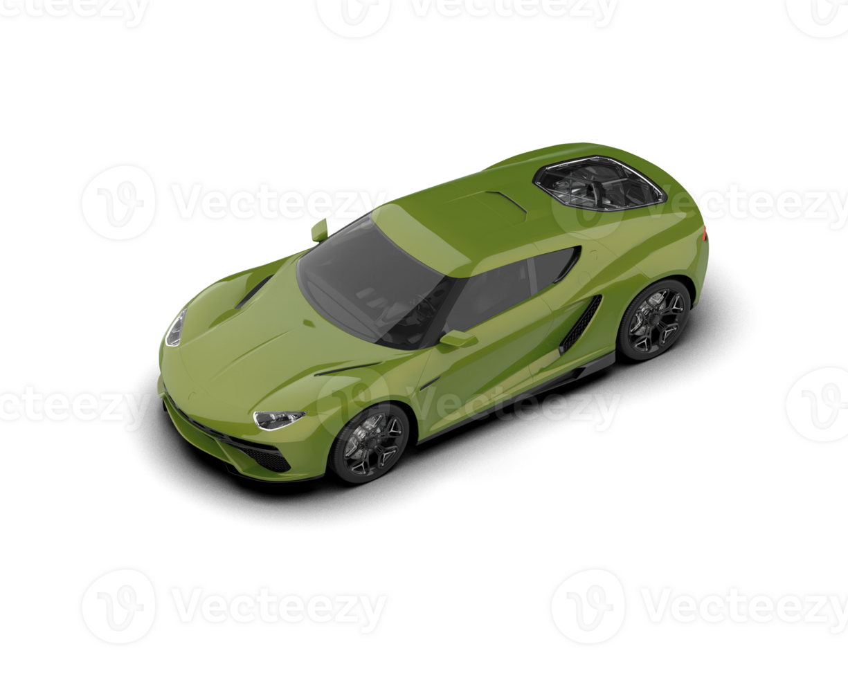 realista deporte coche aislado en antecedentes. 3d representación - ilustración png