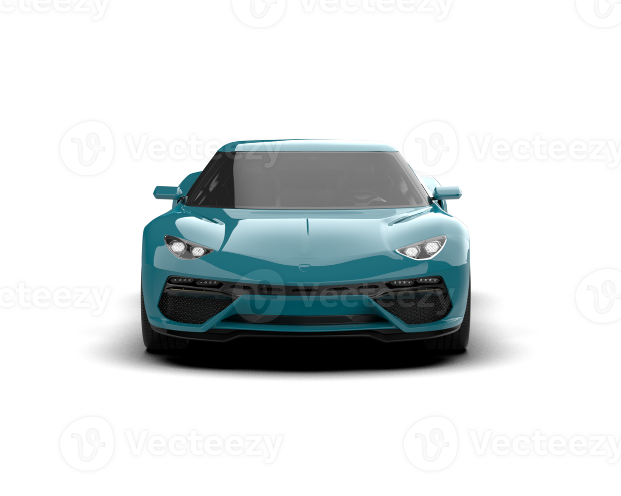Realistic sport car isolated on background. 3d rendering - illustration png