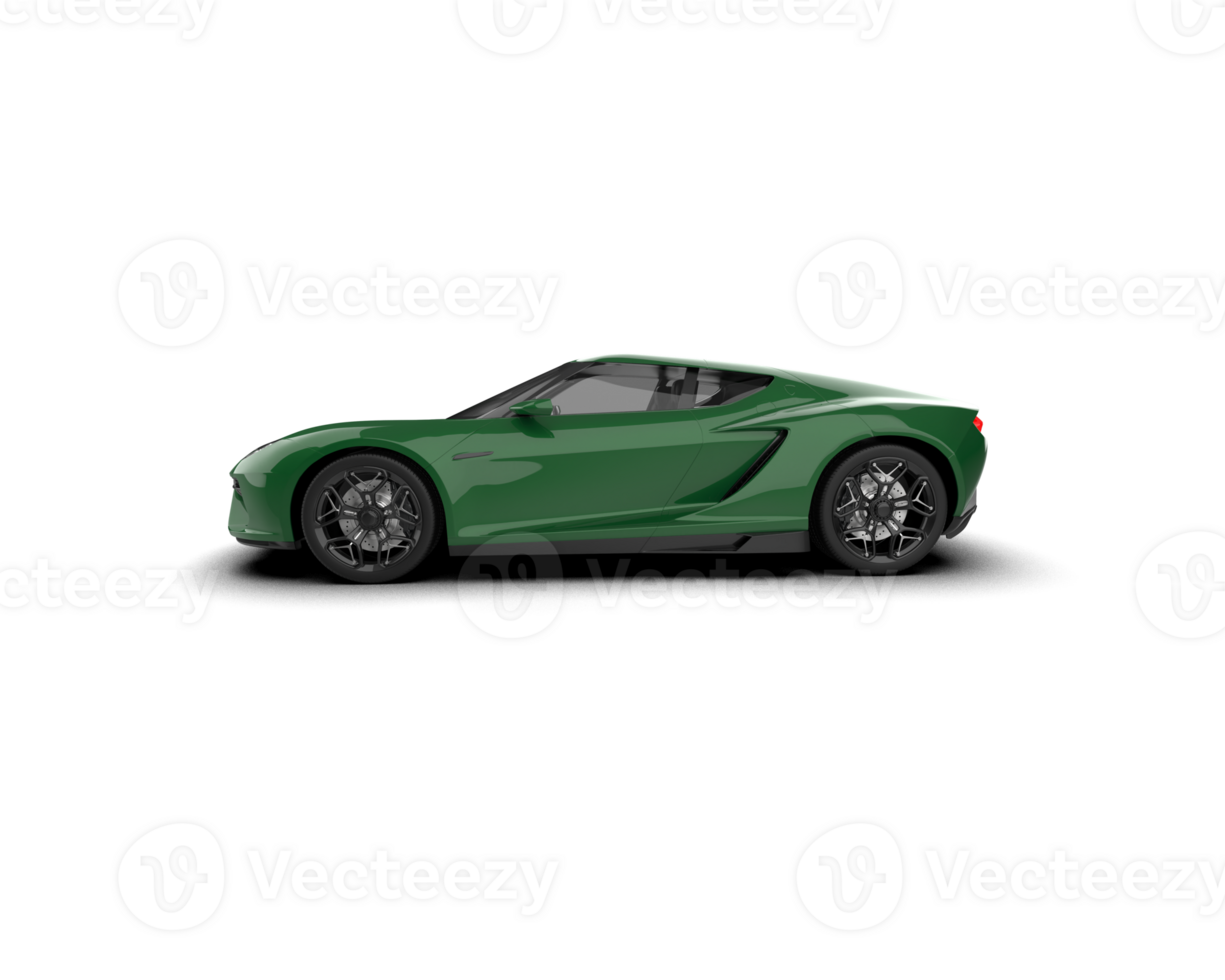 Realistic sport car isolated on background. 3d rendering - illustration png
