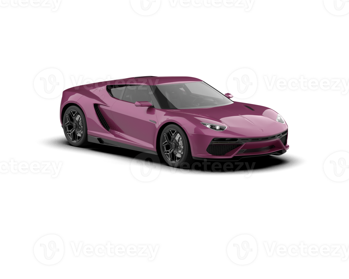 Realistic sport car isolated on background. 3d rendering - illustration png