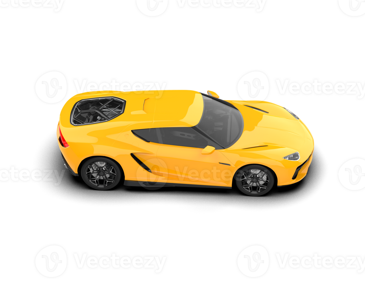 Realistic sport car isolated on background. 3d rendering - illustration png
