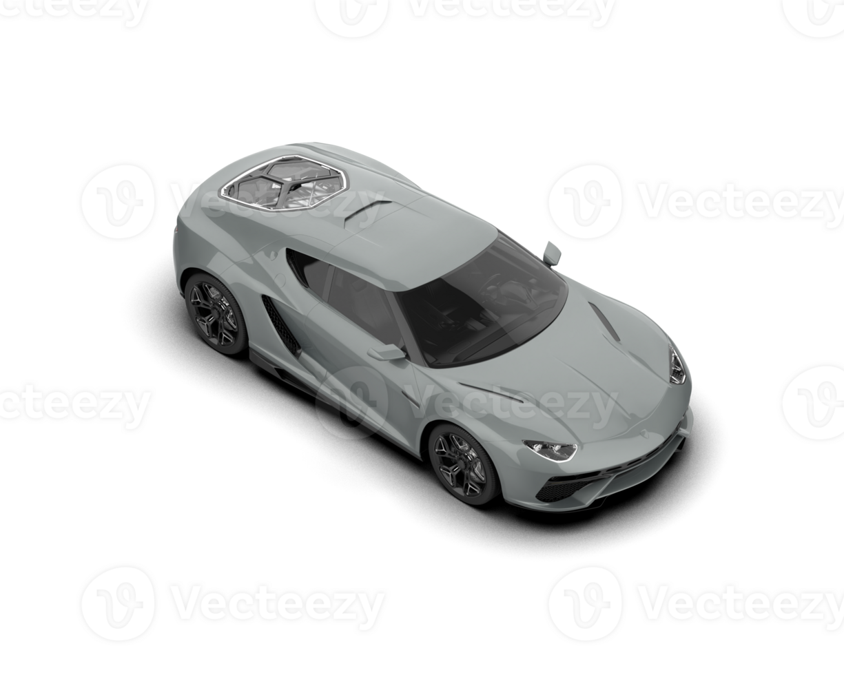 Realistic sport car isolated on background. 3d rendering - illustration png
