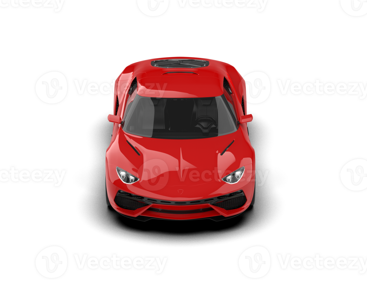 Realistic sport car isolated on background. 3d rendering - illustration png
