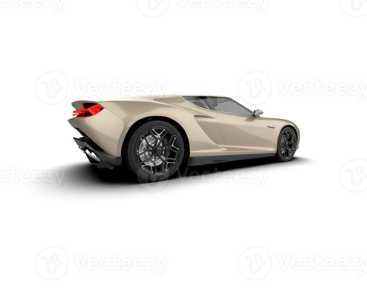 Realistic sport car isolated on background. 3d rendering - illustration png
