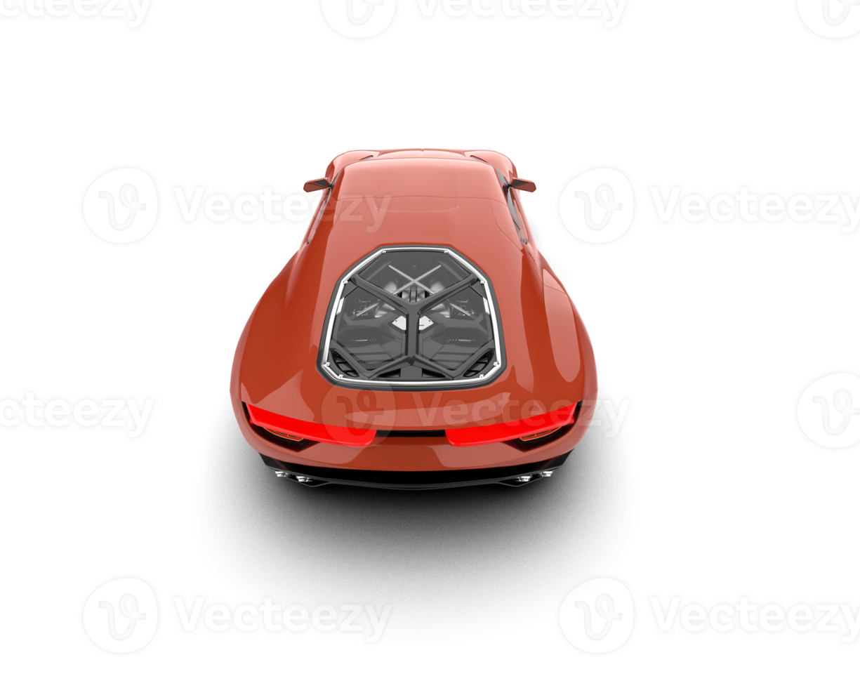 Realistic sport car isolated on background. 3d rendering - illustration png