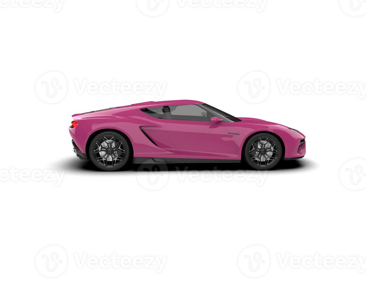 Realistic sport car isolated on background. 3d rendering - illustration png