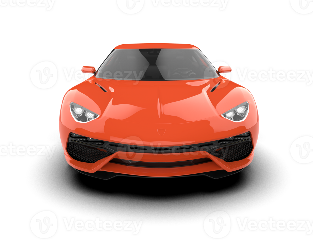 Realistic sport car isolated on background. 3d rendering - illustration png