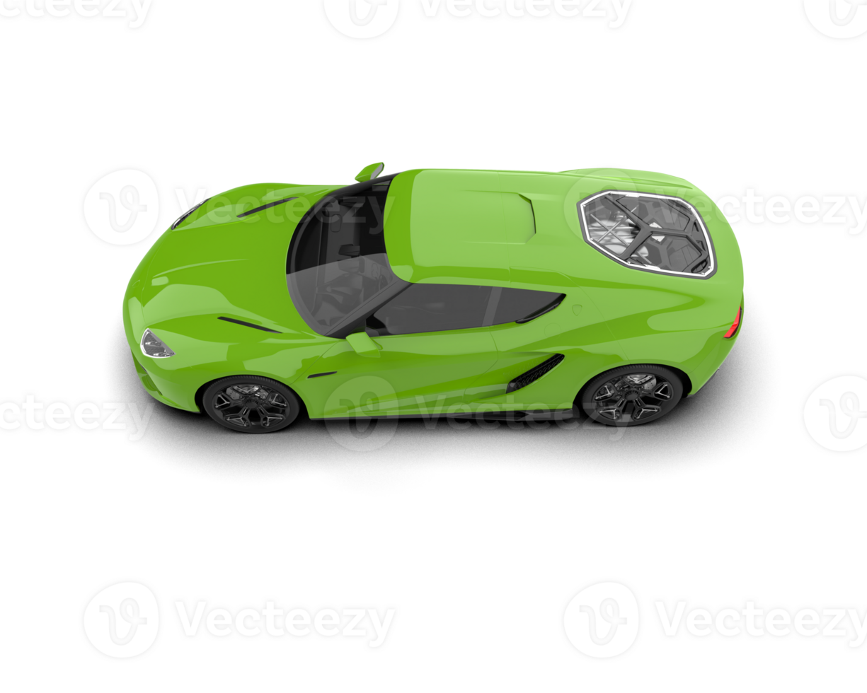 Realistic sport car isolated on background. 3d rendering - illustration png
