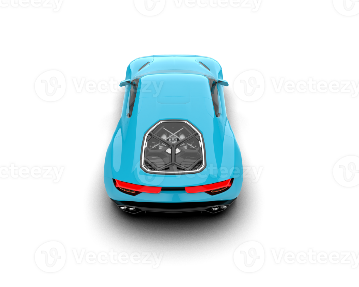 Realistic sport car isolated on background. 3d rendering - illustration png