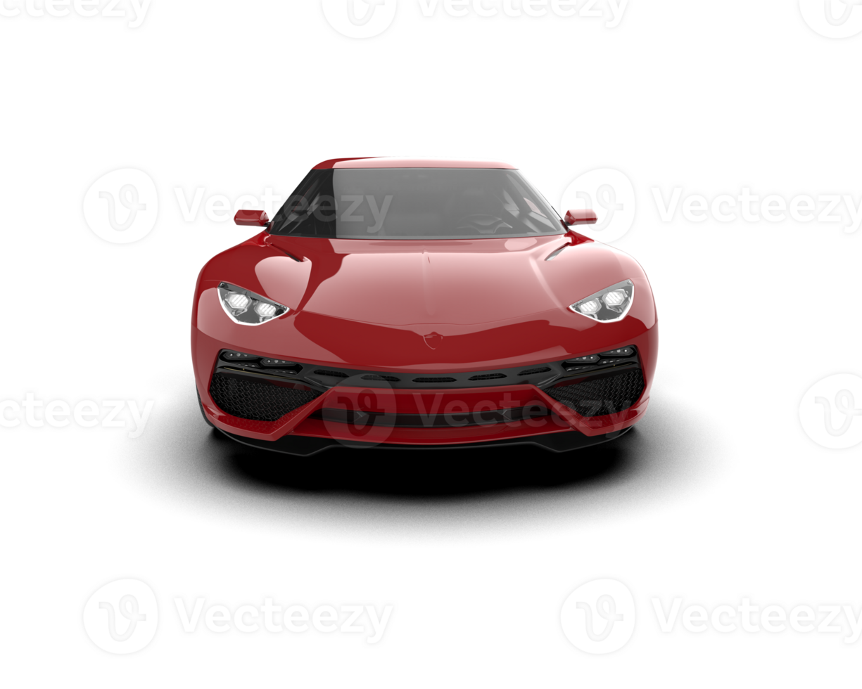 Realistic sport car isolated on background. 3d rendering - illustration png