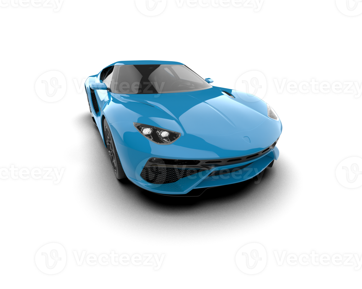 Realistic sport car isolated on background. 3d rendering - illustration png